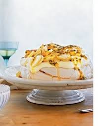 Add the banana mixture to the flour mixture and stir until just combined. Pavlova With Lady Finger Banana Passionfruit Topping Recipe Eat Your Books
