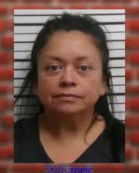 A Texas woman was arrested in Garvin County