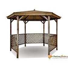 Jardipolys Tonnelle Lora O 320 X H 245 Cm Pas Cher Achat Vente Pergolas Et Tonnelles Kiosque Jardin Jardins En Bois Tonnelle