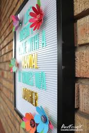 Vintage welcome to our pad frog wooden wall art $20 $0. Letterboard 3d Flowers With Cricut Maker And Dcwv Paper Diy
