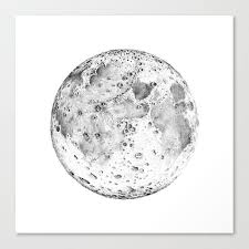 Full Moon Pencil Drawing Canvas Print By Ap Collection Medium Pencil Drawings Art Drawings Drawings