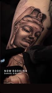 Check out our incredible Resident Artist, @daniel_dibiase, for more  beautiful black and grey perfection! Give him a follow and book your next  tattoo with this talented gentleman!