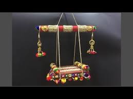 How To Make Jhula For Bal Gopal At Home Krishna Swing 2 Diy Ideas Youtube Diy Crafts For Gifts Flower Diy Crafts Craft Stick Crafts
