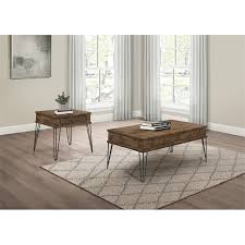 The pomona square coffee table is the perfectthe pomona square coffee table is the perfect size for your living room or family room. Lexicon Shaffner Wood 2 Drawer Coffee Table In Rustic Oak And Black 3670m 30