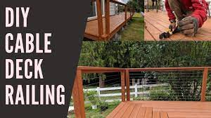 The main structure is made of rich woods, but the opening in diy inexpensive deck rails made from steel conduit. Diy Deck Cable Railing Hidden Tensioners We Saved Hundreds Youtube