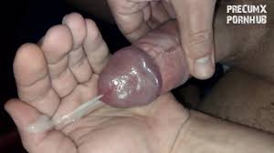 Cumming in my hand with slowmotion cumshot at the end