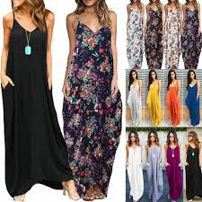 Women Summer Boho Short Maxi Dress Evening Cocktail Party Beach Dresses Sundress Maxi Dres Women Maxi Dresses Summer Long Summer Dresses Maxi Long Maxi Dress