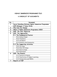 The hip is a programme under the mbmmbi policy that will improve pupils' proficiency in english through increased exposure to the language in schools (ministry of education malaysia, 2016a). Hip Checklist