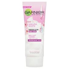 The new garnier sakura white are formulated with japanese sakura essence and pore. Garnier Skin Naturals Sakura White Pinkish Glow Whip Foam 100ml Tesco Groceries