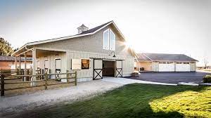 Perfect for storage and as a horse shelter. Stable Style Impressive 3 Stall Barn Horses Heels Equestrian Barns Horse Barns Dream Horse Barns
