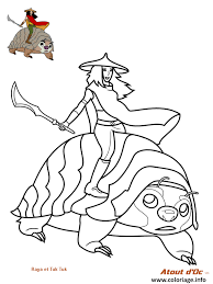Dans raya et le dernier dragon emilie rault prête sa voix à raya, une guerrière à l'esprit aussi affûté que son épée, et géraldine nakache est une dragonne mythique, magique, pleine d'autodérision nommée sisu. Coloriage Raya Et Tuk Tuk En Quete Du Dernier Dragon Dessin Raya Et Le Dernier Dragon A Imprimer