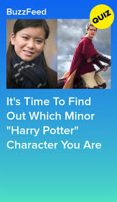 Are you hermione or ginny? Which Minor Harry Potter Character Are You Harry Potter Characters Harry Potter Buzzfeed Harry Potter Quiz