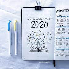 Two Thousand And Twenty Is Just Around The Corner Tomorrow Is The First Blank Pa Bullet Journal Ideas Pages Bullet Journal First Page Bullet Journal Month