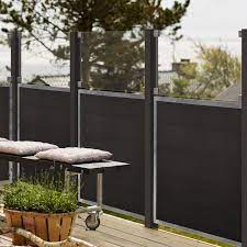 Wie hoch darf ein sichtschutzzaun eigentlich sein. Wpc Sichtschutz Zaun Futur Glas 53 Cm Sichtschutzzaun Sichtschutz Glas Sichtschutz Garten