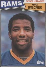 1987 Topps #156 MIKE WILCHER Los Angeles Rams SET BREAK NM-MINT