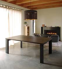Dining table, kitchen table, for living room, office, leisure coffee table ，pedestal dining table solid reclaimed wood 47.2x22.8x30.7 $288.83 $ 288. Reclaimed Wood Dining Table With Custom Steel Legs Modern Minimalist Industrial Urban Salvage By Birdloft From Birdloft Of Tacoma Wa Attic
