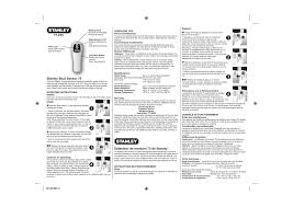 9v batterywood and metal stud. 77 075 Stanley Stud Sensor 75 Detecteur De Montant 75 Manualzz