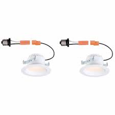 Enjoy free shipping on most stuff, even big stuff. Commercial Electric 4 Inch White Integrated Led Recessed Trim 2 Pack The Home Depot Canada