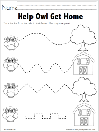These practical printables for shapes like triangles, octagons, hexagons, circles and more. Trace The Path Free Printable Help Owl Made By Teachers Preschool Tracing Tracing Worksheets Preschool Tracing Worksheets Free
