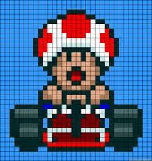 Super Mario Kart Quilt Pattern Google Search Perler Bead Mario Perler Patterns Pixel Pattern