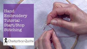 Simply by adding in a thread here and there or changing the thread used, you can embellish your. How To Start And End Hand Embroidery Stitches Youtube