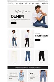 Salley Jeans Store Clean Shopify Theme Ecommerce Start Your Online Business With 14 Days Free Trial Jeans Store Fashion Web Design Shopify Website Design