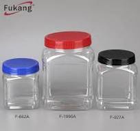 China Supplier Food Grade 1kg Pet Plastic Jar,Square Pet Jar 1000ml