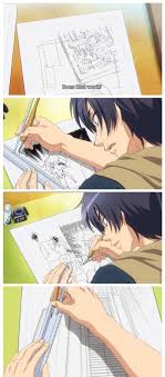 Are You Kidding Me Ryouma Just A Popular Rising Star With A Talent Of Being A Pro Manga Assistant Look At The Details And Speed Lines And Perspective Art What