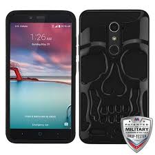 Unlock your zte z981 cell phone online genuine unlock with 100% guarantee!fast and easy delivery service ! For Zte Zmax Pro Z981 Hybrid Impact Armor Rugged Hard Case Cover Skull Black For Sale Online Ebay