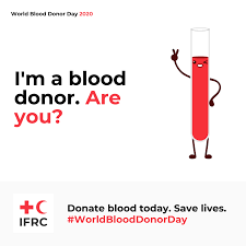 World blood donor day is celebrated every year on the day of birthday anniversary of karl landsteiner on 14th of june in 1868. International Federation Of Red Cross And Red Crescent Societies I Am Blood Donor Are You Donate Blood Save Lives Facebook
