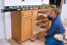 If the cabinets are new, and they aren't even and level, then. Installation Tips Cabinet Joint
