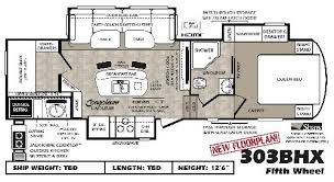 5th Wheel Floor Plans With Rear Kitchen Google Search Rv Dreams Rv Redo Floor Plans