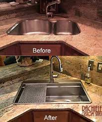 Kitchen sinks stone forest takes its lead from nature's blueprint. Custom Replacement Workstation Kitchen Sinks For Kohler Americast American Standard Blanco Franke Elkay And More