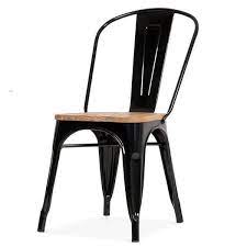 The legs and frame are made of solid. Tolix Chair Wooden Seat Metal Dining Chair Norpel