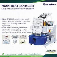 Barudan Bekt S1501 Cbiii Single Head Embroidery Machine Touch Screen Display Machine Embroidery Touch Screen