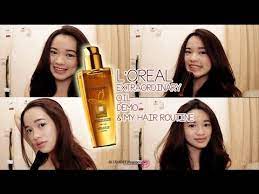 It also makes your hair more manageable. L Oreal Extraordinary Oil Review My Hair Routine Youtube