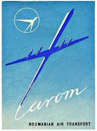 Tarom Romanian Retro Travel Poster Vintage Airline Posters Vintage Travel Posters