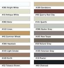 54 Uncommon Tile Grout Colors Chart