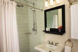 This type of mirror are framed with a variety of different wood and color selection. The Mirror With Shelf Combo Sleek And Practical Design Ideas