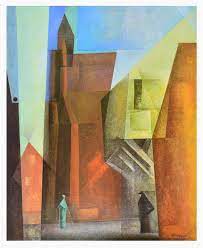 The first child of a virtuoso violinist and a pianist. Lyonel Feininger Torturm I Poster Kunstdruck Bild 60x48cm Ebay
