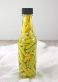 I would like to know about the vinegar and canning. Hot Pepper Vinegar Foodieextravaganza Palatable Pastime Palatable Pastime