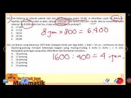 Soal cat cpns tes intelejensi umum (tiu) merupakan tes untuk meningkatkan intelegensi para peserta ujian cpns dalam analisa numerik, verbal serta berpikir logis soal cerita, dengan tujuan mengukur kemampuan individu untuk melakukan analisis kuantitatif dari informasi yang diberikan. Tes Cpns Dan Tpa 17 Soal Cerita Dan Satuan Youtube