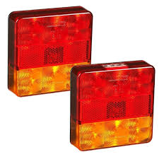 Before you tow any trailer, you should make sure it has functional trailer lights. 12 Volt Led Square Trailer Lamp Pair With 400mm Cable Smart Marine