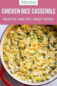Healthy Chicken And Rice Casserole Recipe With Brown Rice Broccoli And No Canne Brown Rice Recipes Chicken Casserole Recipes Healthy Healthy Chicken Casserole