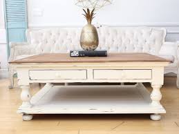 Top of shabby chic side table. Shabby Chic Vintage Coffee Table With Wooden Top And Drawers No125 Shopgoldenpineapple