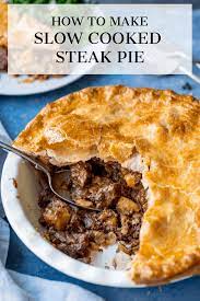 Rich And Tasty Slow Cooked Steak Pie With Potatoes Steakpie Beefpie Comfortfood Winterfood Dinner Pie Meatandpo Slow Cooked Steak Steak Pie Dinner Pies
