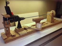 Wood Lathe Jig Home Made My Old Drilling Machine Used As Driver Diy Lathe Wood Lathe Woodworking Tools For Beginners