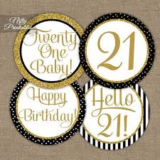 Printable 50th wedding anniversary printable party pack. 21st Birthday Cupcake Toppers 21st Birthday Party Etsy 60th Birthday Cupcakes 60th Birthday Anniversary Cupcakes