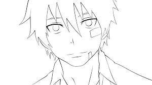 Blue exorcist rin coloring pages sketch coloring page when you direct this focus on blue exorcist coloring pages pictures you can experience similar benefits to those experienced by people in meditation. Blue Exorcist Okumura Rin Lineart 4k By Baloohgn On Deviantart