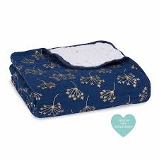 Shop for navy baby blanket online at target. Metallic Gold Deco Dandelion Classic Dream Blanket Aden Anais